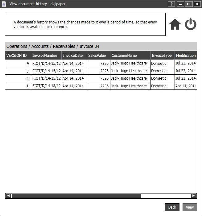 View Document History